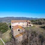 View of Umbria farmhouse and surroundings