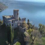 Romantic Island castle in Italy with lake views