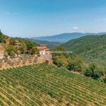 View of Tuscan estate