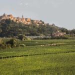 View of estate and Montepulciano