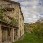 Side view of yoga and spriitual retreat for sale in Umbria Italy