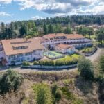 View of Tuscan holiday resort for sale