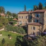 View of villa in Monterchi Tuscany