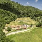 External view of Tuscan agriturismo near Sansepolcro.