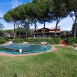View of pool and B&B villa Magione Umbria
