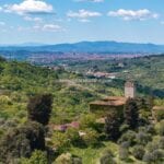 View of Italian Castle, Florence and surroundings