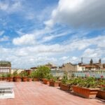 View of Arezzo from the terrace of penthouse apartment
