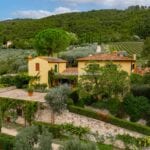 Aerial view of Fiesole Boutique Winery in Tuscany.