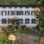 View of Tuscan villa for sale