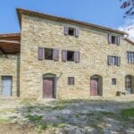 External view of Tuscan farmhouse near Loro Ciuffenna