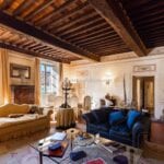 Interior view of deluxe apartment, Pietrasanta Tuscany Italy