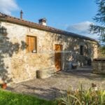View of unique home inside a castle, Anghiari Tuscany Italy