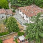 View of farhouse and guesthouse Città di Castello Umbria Italy