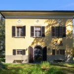 External view of villa on Valdichiana Estae in Tuscany Italy