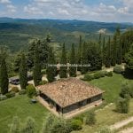 View of bungalow villa near Todi Perugia in Umbria Italy