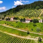 External view of holiday complex for sale Rufina Tuscany Italy