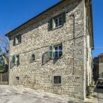 External view of Tuscan countryside home near Caprese Michelangelo