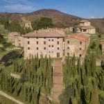View of Tuscan property restoration project near Arezzo and Anghiari
