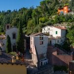 View of Brisighella apartment in historic tower.