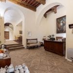 Internal view of room in luxury Siena apartment property Tuscany Italy
