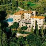 View of Hotel for sale near Castiglion Fiorentino and Cortona Tuscany Italy