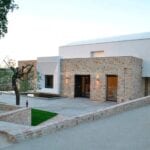 External view of winery building Ascoli Piceno Marche Italy