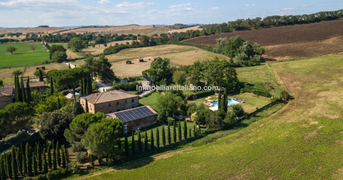 Tuscan farmhouse home and income