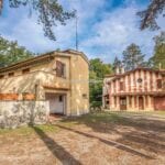 View of villa and guesthouse, fixer upper property, Arezzo Tuscany Italy