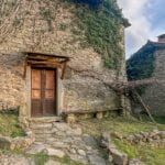 External view of fixer upper home near Cortona Tuscany Italy