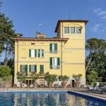 View of Liberty style villa and pool