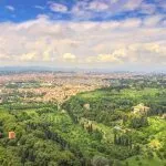 View of Florence from the terrace of this Luxury property for sale