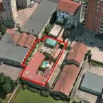 aerial view of Milan villa property for sale