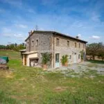 View of farmhouse at Umbria Equestrian property for sale