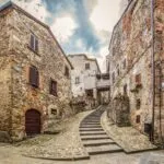Anghiari street view of apartment home for sale