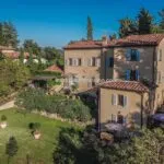 View of villa in Monterchi Tuscany