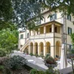 External view of large Perugia Umbria villa
