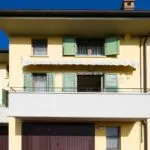External view of modern home in Sansepolcro Tuscany