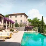 Artists impression of Lucca Tuscany Villa and pool