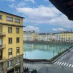 View of River Arno from luxury apartment for sale in Florence city centre