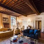 Interior view of deluxe apartment, Pietrasanta Tuscany Italy