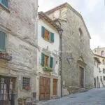 External view of Anghiari Tuscany Italy town home