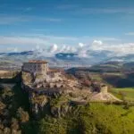 View of Marche Italy castle home near Cagli and Acqualagna