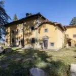 View of villa on Tuscan estate Borgo San Lorenzo Florence Tuscany