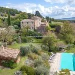 View of Italian restored property near Città di Castello Umbria