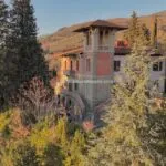 External view of Liberty villa near Loro Ciuffenna Tuscany Italy