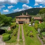 External view of Tuscan countryside home Regello Tuscany Italy