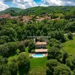 View of farmhouse B&B for sale Castiglione d’Orcia Siena Tuscany Italy