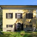 External view of villa on Valdichiana Estae in Tuscany Italy