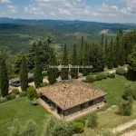 View of bungalow villa near Todi Perugia in Umbria Italy
