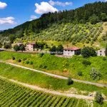 External view of holiday complex for sale Rufina Tuscany Italy